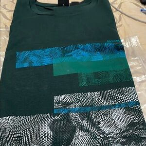 Graphic Teal and Blue T-Shirt